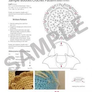 Tarepanda Baby Booties Crochet Pattern, Symbol..
