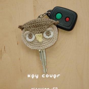 Owl Key Cover Crochet Pattern - Chart..