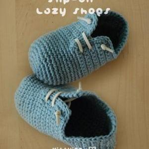 Crochet Pattern Slip-on Baby Lazy Shoes Crochet..