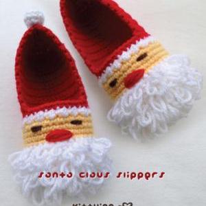 Santa Claus Children Slippers Croch..