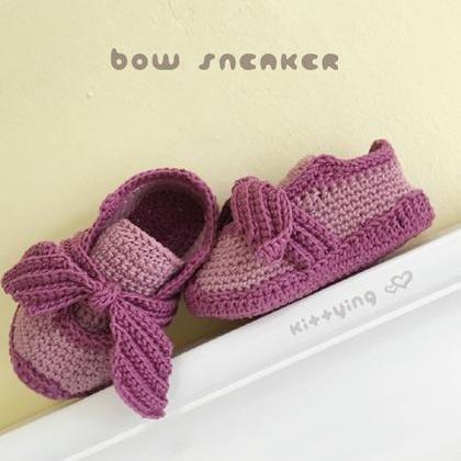 Crochet Baby Pattern Crochet Baby Sneakers Pattern..