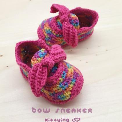 Crochet Shoe Pattern Crochet Sneakers Fenty Bow..