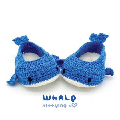 Whale Booties Crochet Pattern - Whale Crochet Baby..