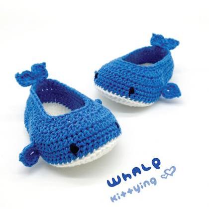 Whale Booties Crochet Pattern - Wha..