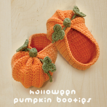 Halloween Pumpkins Baby Booties Crochet Pattern,..