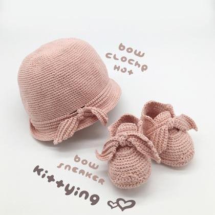 Crochet Pattern Baby Set - Baby Hat And Booties..