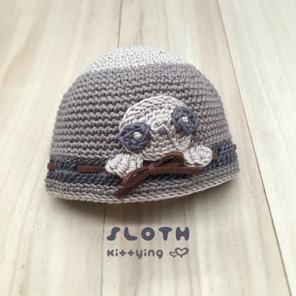 Crochet Pattern Sloth Beanie - Sloth Crochet..