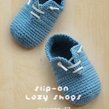 Slip-on Baby Lazy Shoes Crochet Pattern, Pdf -..