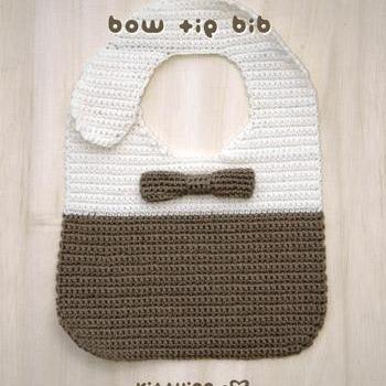 Crochet Pattern Bow Tie Bib - Chart &..