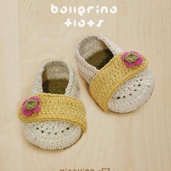 Crochet Pattern Baby Ballerina Flats - Written..
