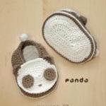 Panda Baby Booties Crochet PATTERN ..
