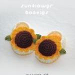 Sunflower Booties Crochet PATTERN (..