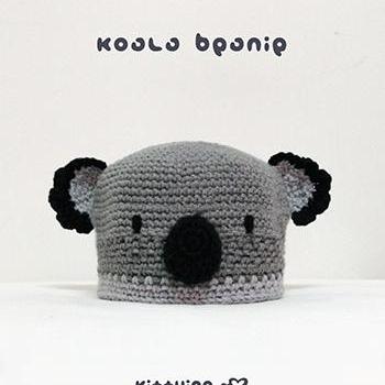 Crochet Pattern Koala Beanie Preemie Newborn Baby..