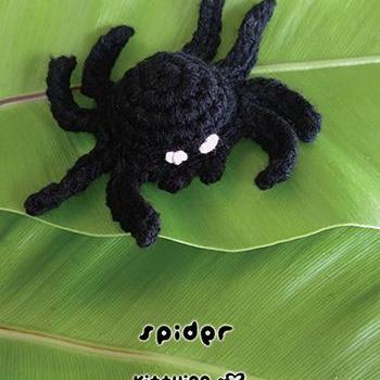 Crochet Pattern Halloween Spider Am..