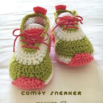 Crochet Pattern Toddler Comfy Toddler Sneakers..