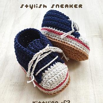 Crochet Baby Pattern Stylish Baby Sneakers Crochet..