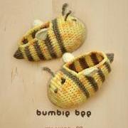 Crochet Pattern - Bumble Bee Baby Booties Bee Preemie Socks Animal Shoes Yellow Bee Applique Bee Baby Slippers Crochet Pattern (BB01-Y-PAT)
