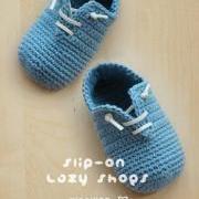 Slip-On Baby Lazy Shoes Crochet PATTERN, PDF - Chart & Written Pattern