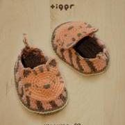 Tiger Baby Booties Crochet PATTERN, SYMBOL DIAGRAM (pdf)