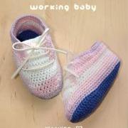Working Baby Booties PATTERN, SYMBOL DIAGRAM (pdf)