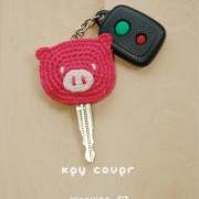 Piggy Key Cover Crochet PATTERN, SYMBOL DIAGRAM (pdf)
