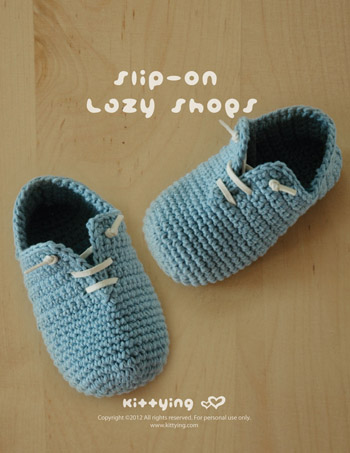 Slip-on Baby Lazy Shoes Crochet Pattern, Pdf - Chart & Written Pattern By Kittying