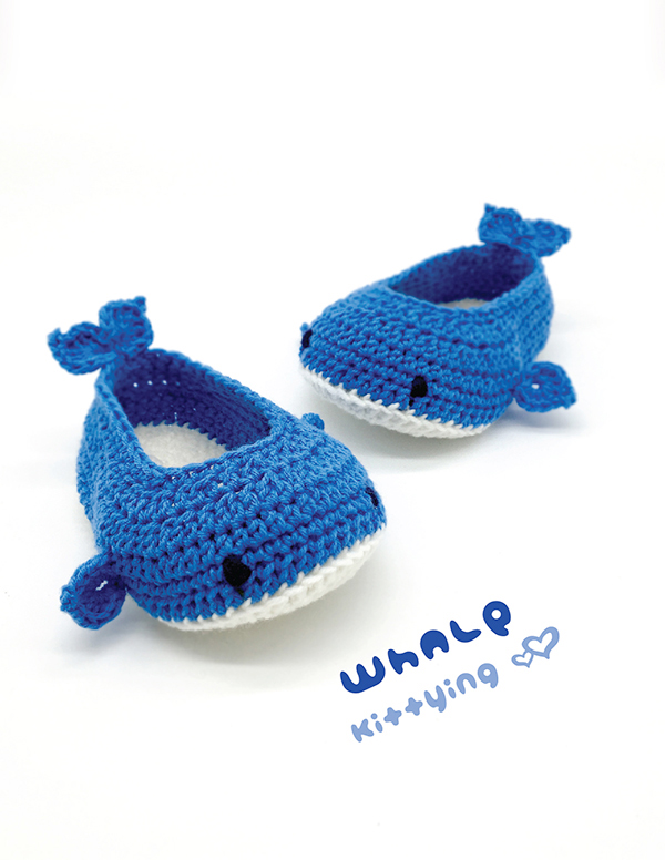 Whale Booties Crochet Pattern - Whale Crochet Baby Shoes, Slippers, Moccasins, Socks - Sea Creature Whale Baby Booties