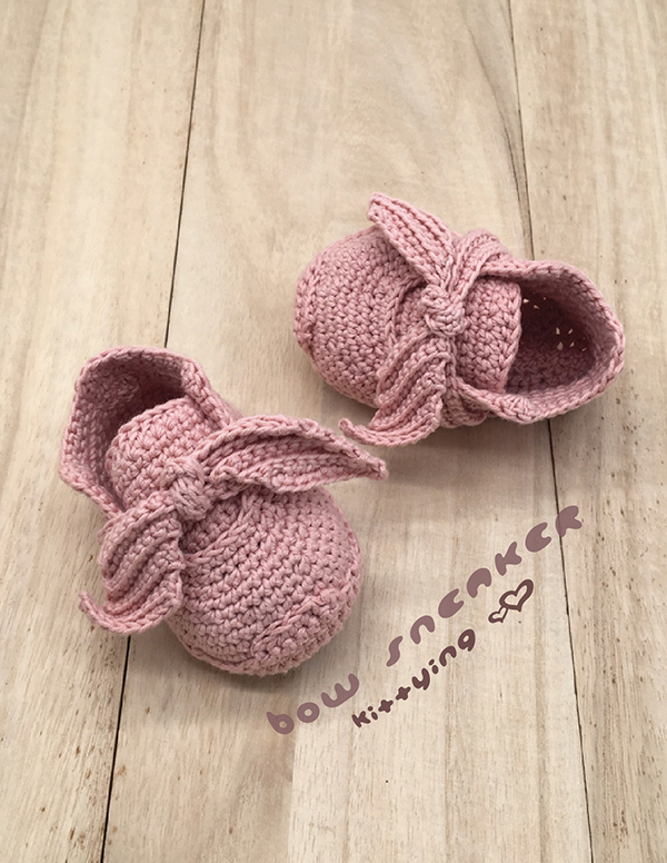 Crochet Newborn Sneakers Pattern Fenty Bow Sneakers Crochet Baby Shoes Crochet Booties Crochet Pattern Newborn Rihanna Sneakers Preemie Shoes