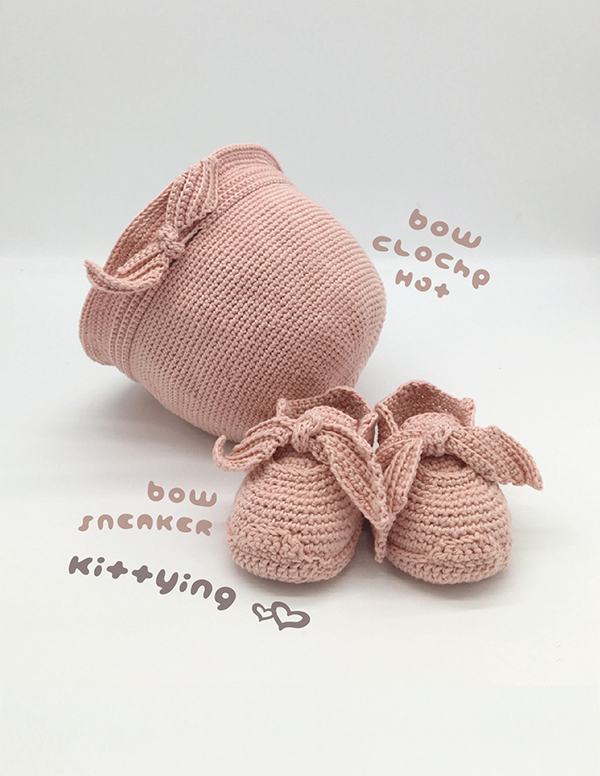 Crochet Pattern Baby Set - Baby Hat And Booties Crochet Pattern - Newborn Hat And Booties Crochet Pattern - Bow Cloche And Booties Baby Set By