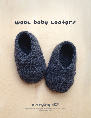 Crochet hot sale baby loafers