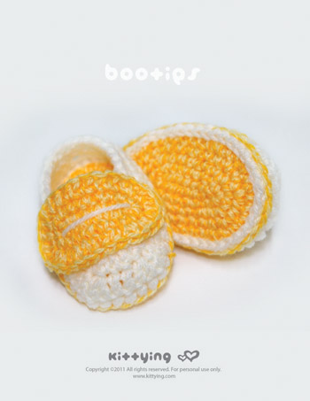 Baby Boy Booties Crochet Pattern, Symbol Diagram (pdf)