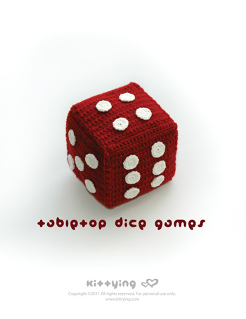 Tabletop Jingle Dice Games Crochet Pattern, Symbol Diagram (pdf) By Kittying