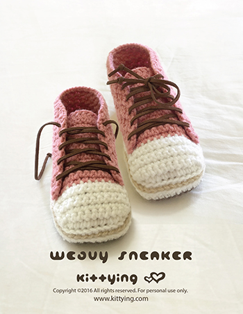 Crochet Pattern Sneakers Woman Sneaker Patterns Lady Sneakers Adult Home Slipper Female Sneaker Shoes Women Crochet Shoes Women Sizes 5 6 7 8 9