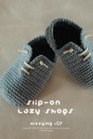 Slip-On Toddler Lazy Shoes Crochet PATTERN, PDF - Chart & Written Pattern
