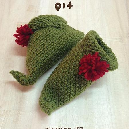 Elf Baby Booties Crochet P..