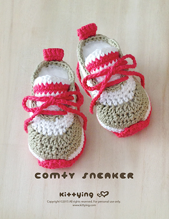 Crochet Baby Pattern Comfy Nike Baby Sneakers Crochet Baby Shoes ...